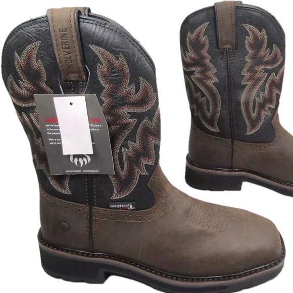 Wolverine Other - NEW WOLVERINE Mens Wellington Rancher Boots Size 8M Waterproof Steel Toe Pull-On